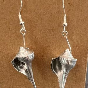 Beautiful silver dipped real sea shells, Stunning